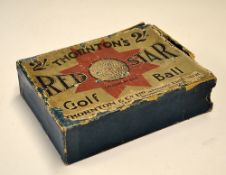 Early 1900’s Golf Ball Box – Thornton & Co Ltd Edinburgh “Thornton’s Red Star Bramble Golf Balls”