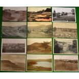 Selection of English Golfing Postcards from 1902 onwards - Barton on Sea, Port Erin, Tennyson