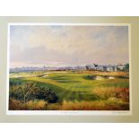 Shearer, Donald signed ‘The Rabbit, Royal Troon’ colour print signed by the artist to the border,