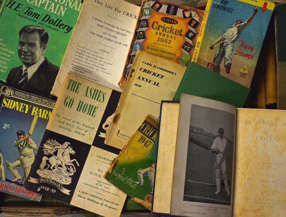 Quantity of Cricket Books to include Wisdens 1938, 1949, 1950, 1951, 1953 and 1954 all SBs, The - Image 2 of 2
