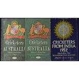 1952 Cricketers from India Official Souvenir of the 1952 Tour of England plus 1953 and 1956