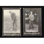 2x Ogden's Guinea Gold real photograph golf cards c.1901- to incl Arnaud Massey French