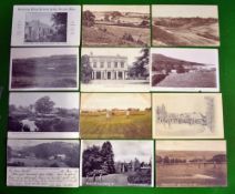 Selection of English Golfing Postcards – Featuring golf clubs Minchinhampton, Ashdown Forest,