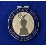 2011 British Senior Open Golf Championship Enamel Money Clip: played at Walton Heath and won by Russ
