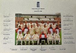 2001 Signed Cricket England Test Squad Team Photograph: In colour for the tour Pakistan signed in