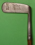 Alex Patrick Leven Patent “100%” blade putter stamped with pat.no. 723455 to the head and the patent
