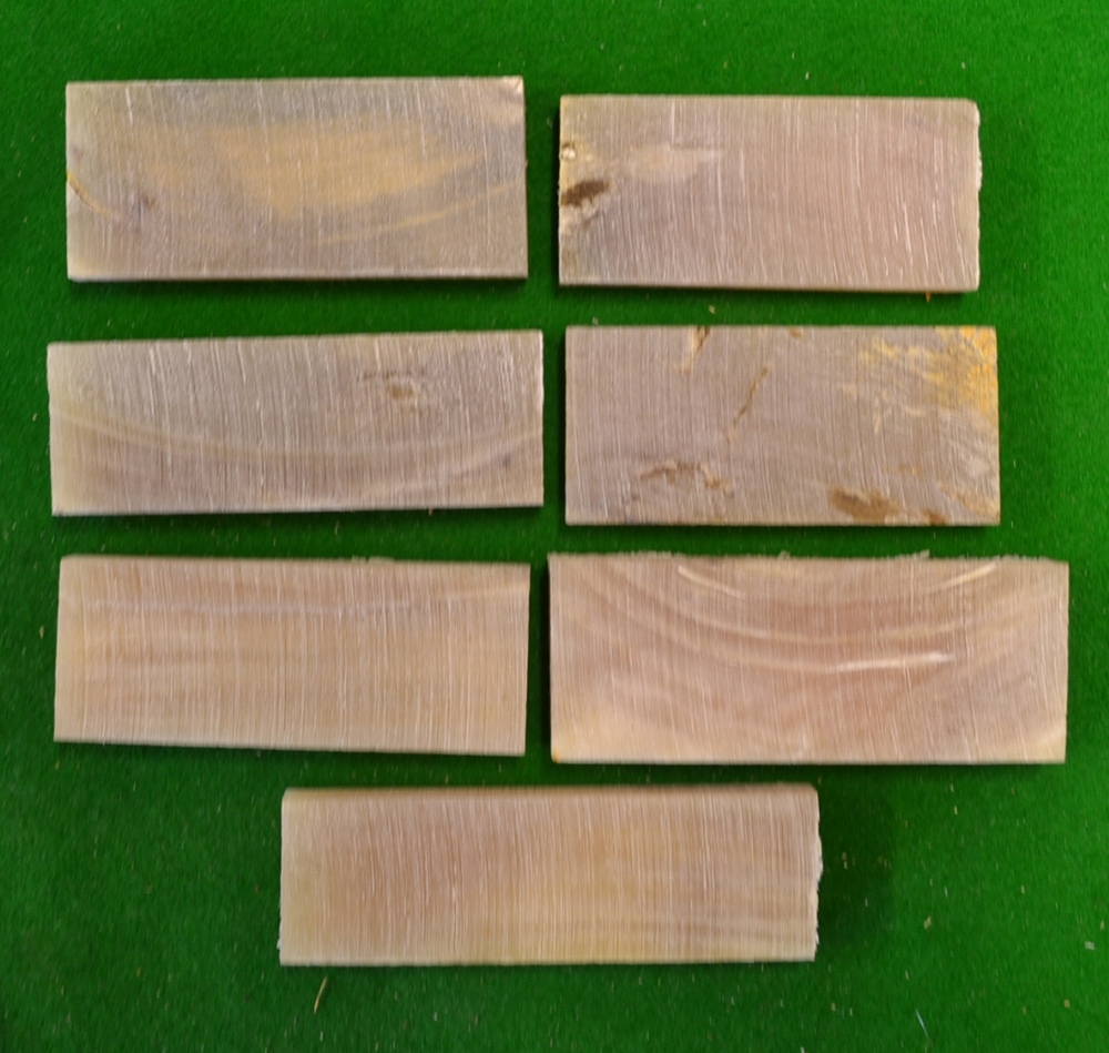 7x Ramshorn assorted pieces – for golf club sole inserts