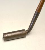 Rare Lloyd Payne Galley Patent Cylindrical Rolling Head Putter – c/w full length leather grip with