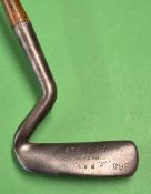 Scarce F.H Ayres “The P.A Vaile Patent” exaggerated swan neck blade putter with a gem style with