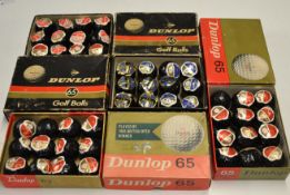 48x Dunlop 65 wrapped golf balls – in various makers original retail boxes