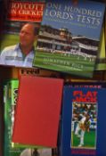 Collection of Autographed Cricket Books To include books signed by Fred Trueman, G Boycott, Brian