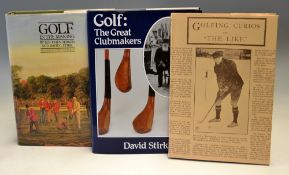 Golf Collecting Reference Books (3) Henderson and Stirk -“Golf in The Making” 1st ed c/w replaced