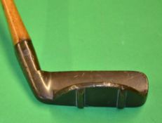 Rare Brougham Patent flanged ridged sole putter c.1894 – with makers marks to the face stating “