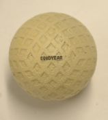 Goodyear diamond mesh pattern rubber golf ball – unused retaining all the original white finish with