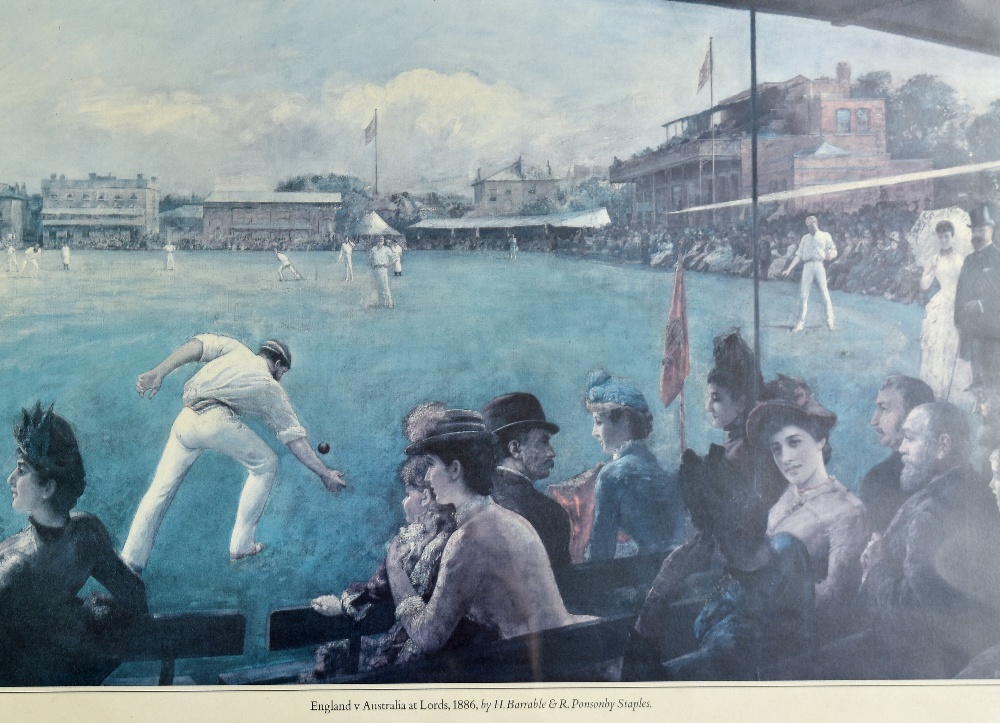 Hylton Philipson ‘Oxford Cricket’ Original Vanity Fair Supplement Colour Print by Spy published by