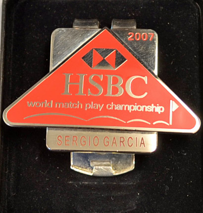 Sergio Garcia - 2007 HSBC World Match Play Golf Championship Players Enamel Money Clip: played at