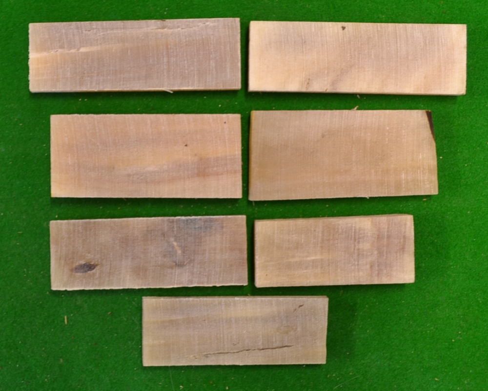 7 Ramshorn assorted pieces – for golf club sole inserts