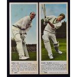 Carr’s Sorts Cricket Card Series Cigarette Cards a complete set of 20 cards in colour depicting