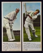 Carr’s Sorts Cricket Card Series Cigarette Cards a complete set of 20 cards in colour depicting