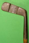 Spalding “Par Putter” with weighted heal and toe c.1904 – c/w smf and makers anvil cleek mark – full