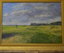 Reed, Kenneth FRSA “CRAIG END – (18TH HOLE) ROYAL TROON GOLF CLUB” oil on board -signed by the