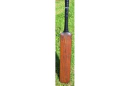 Early Jeffries Cricket Bat stamped with the maker’s mark ‘Jeffries’ to either shoulder of the