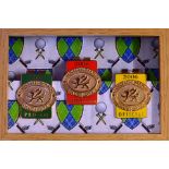 2006 Wales Open Golf Championship complete set of Official Enamel Money Clips (3): played at The