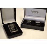 2007 Ashworth Golf Cufflinks and Money Clip: commemorating 20th Anniversary for this US Golf
