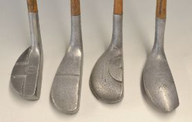 4x interesting alloy putters – Cowan Sunderland Model T with cross hatched face markings (slight