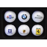 6x Wilson Staff Smart Core Classic Car logo golf balls collection: featuring Jaguar, BWM, Rolls