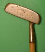 J Govan St Davids PA brass patent “A1 putter” – the offset brass blade putter is stamped with the