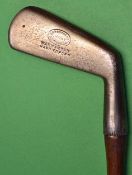 Carruthers Edinburgh Patent smf cleek golf iron – with short bore thro’ hosel with an inspection dot