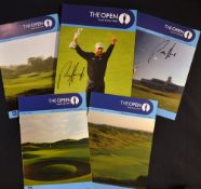 2008 Official Open Golf Championship signed programme: played at Royal Birkdale signed to