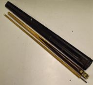 Burroughs and Watts ‘Champion’ Portable Billiards Cue a two piece cue in plain ash with ebony