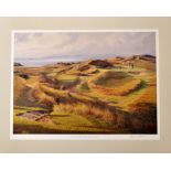 Shearer, Donald ‘The Postage Stamp, Royal Troon’ colour print signed by the artist to the border,