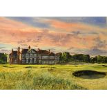 Reed, Kenneth FRSA “18TH GREEN - ROYAL LYTHAM AND ST ANNE’S GOLF CLUB” - watercolour signed by the