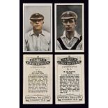 c.1926 Famous Cricketers Godfrey Phillips Cigarette Cards a complete set of 32 cards in colour, with