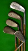 5x assorted irons – Ben Sayers Benny Y model well lofted sand iron by Tom Stewart with Ruflex