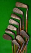 9x various irons and a putter (10) – a good selection from long irons, mid irons, mashies, lofter,