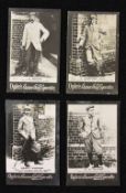 4x Ogden's Guinea Gold real photograph golf cards c. 1901 - to incl 2x large Ogden’s Guinea Gold