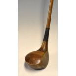 Ben Sayers Patent Gruvsol spoon – with striped top and makers shaft stamp mark just below the
