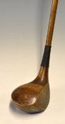 Ben Sayers Patent Gruvsol spoon – with striped top and makers shaft stamp mark just below the