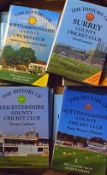 Collection of Cricket Club Histories to include Surrey, Leicestershire, Northampton, Worcestershire,