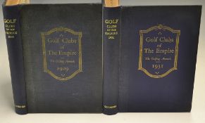 Clougher, T.R – 2x “Golf Clubs of The Empire – The Golfing Annual” to incl 3rd Annual 1929 and 5th