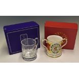 Collection of Cricket China and Glass ware To include Spode Bicentenary 1787 – 1987 two handled mug,