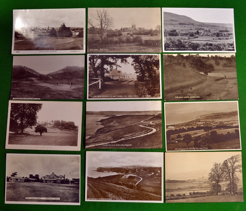 Selection of English and Welsh Golfing Postcards from 1905 onwards – Featuring Bramall Park,