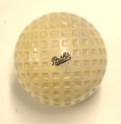 The Pathe “Dollar” square dimple pattern rubber core golf ball – retaining all the original white