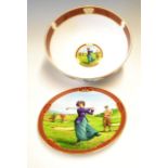 Royal Worcester Bone China golfing ceramics (2) – Melvyn Buckley “Golfing Collection – Ladies Day”