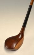 Fine Murray Lurcock Maidstone brown stained persimmon late scare neck driver – c/w makers shaft
