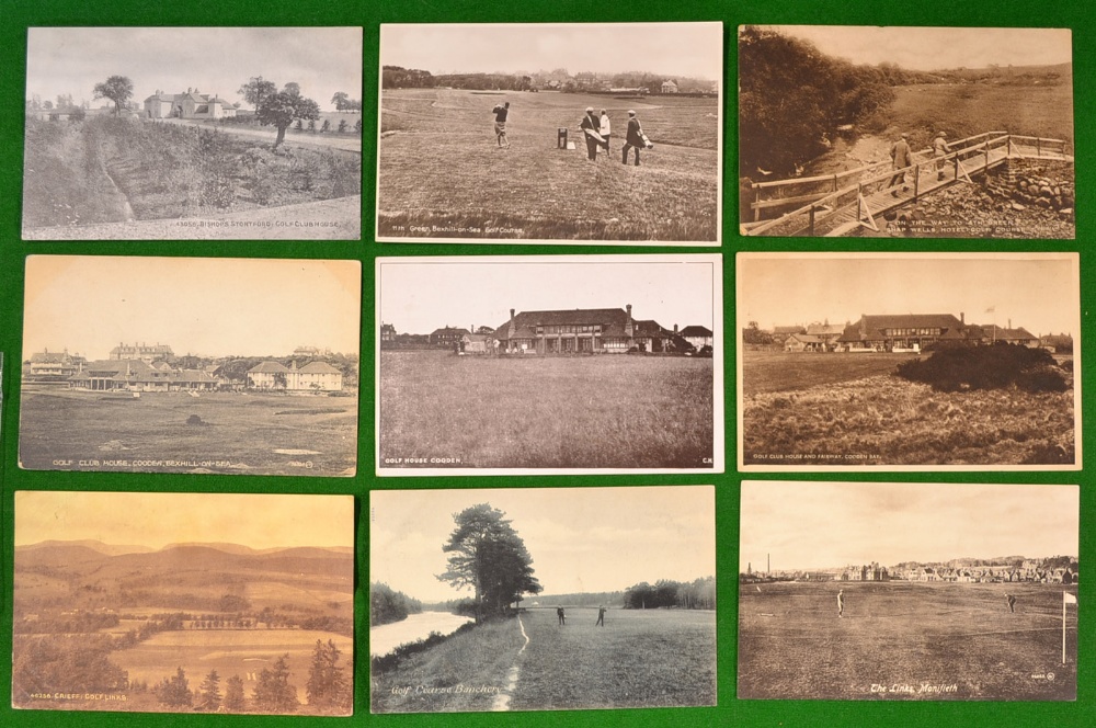 Early English and Scottish Golf Club postcards from 1913 onwards (9) - Cooden Bay (3), Monifieth,